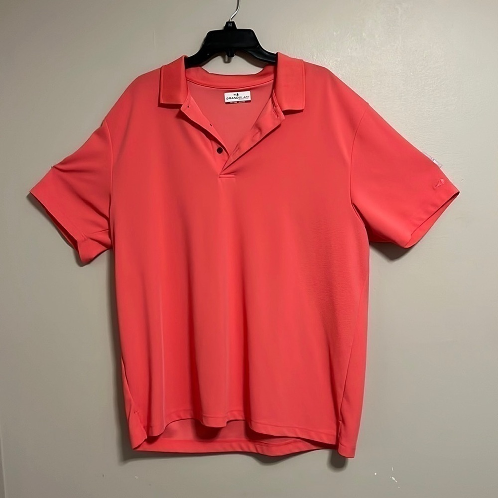 Grand Slam‎ Performance Coal Pink Textured Golf Polo Size XXL